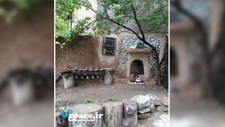 نمای حیاط اقامتگاه بوم گردی عمارت باباحاجی - کولیم - شهمیرزاد - سمنان