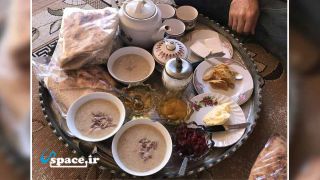 صبحانه اقامتگاه بوم گردی عمارت باباحاجی - کولیم - شهمیرزاد - سمنان